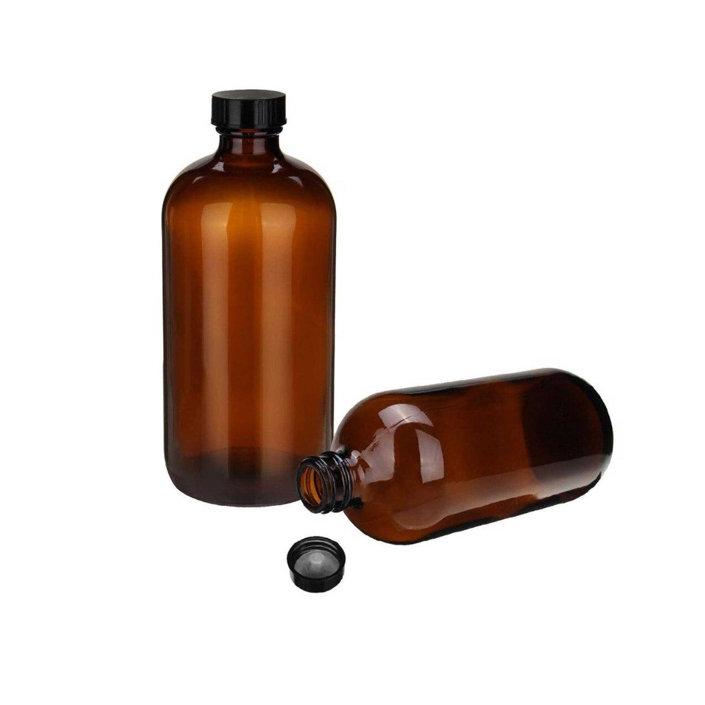 70x 100ml Amber Glass Bottles Orifice Reducer Dispensing Cap Essential Oil Bulk