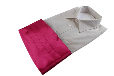 Mens Hot Pink Adjustable Cummerbund