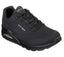 Womens Skechers Uno - Stand On Air Black/Black Lace Up Sneaker Shoes