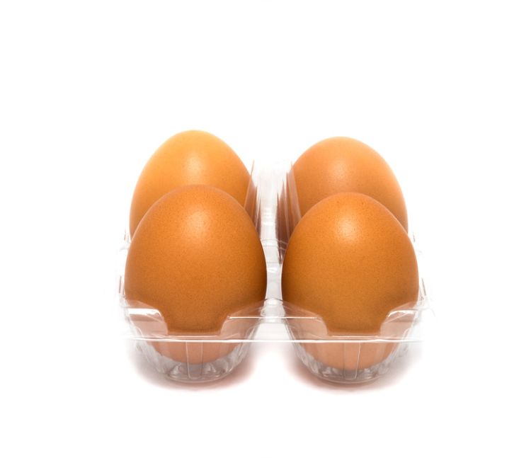 75 X Clear Duck Egg Cartons For 4 Large Eggs