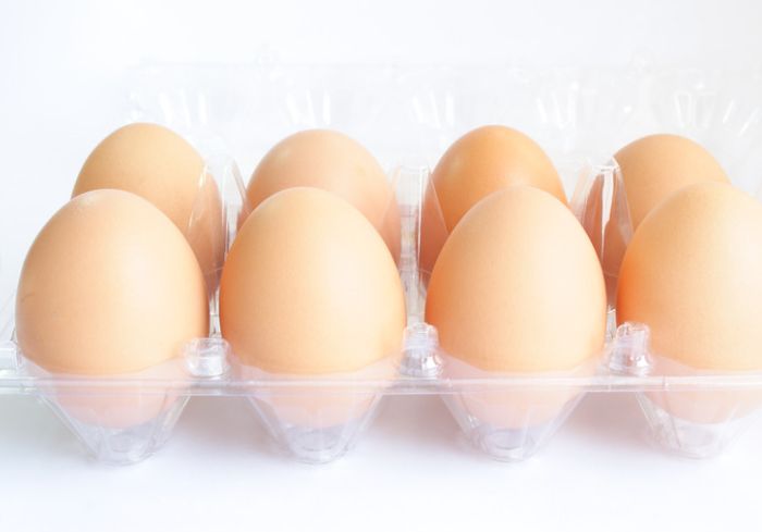 75 X Clear Duck Egg Cartons For 8 Large Eggs