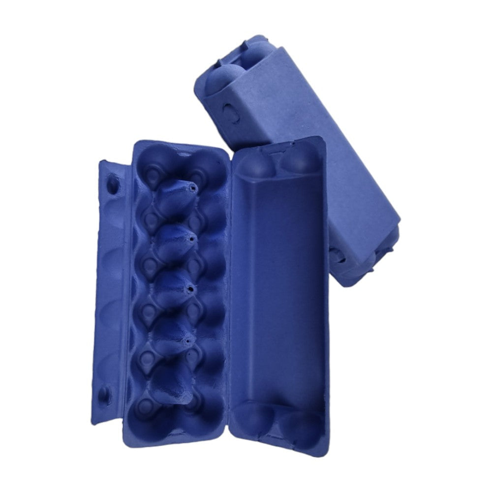 75 X Dark Blue Full Dozen Carton 12-Egg Recyclable Egg Cartons