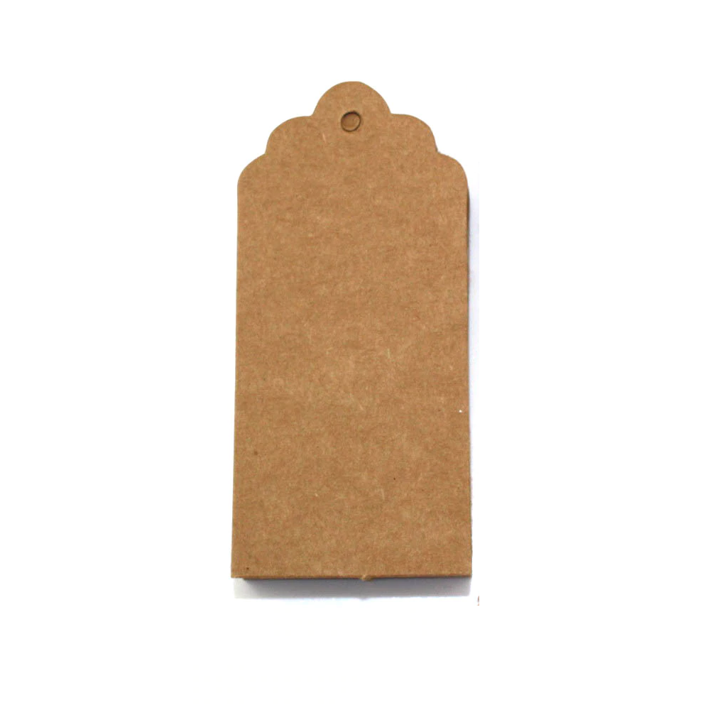 75 X Kraft Tags Brown Diy Paper Gift Tag Without Twine