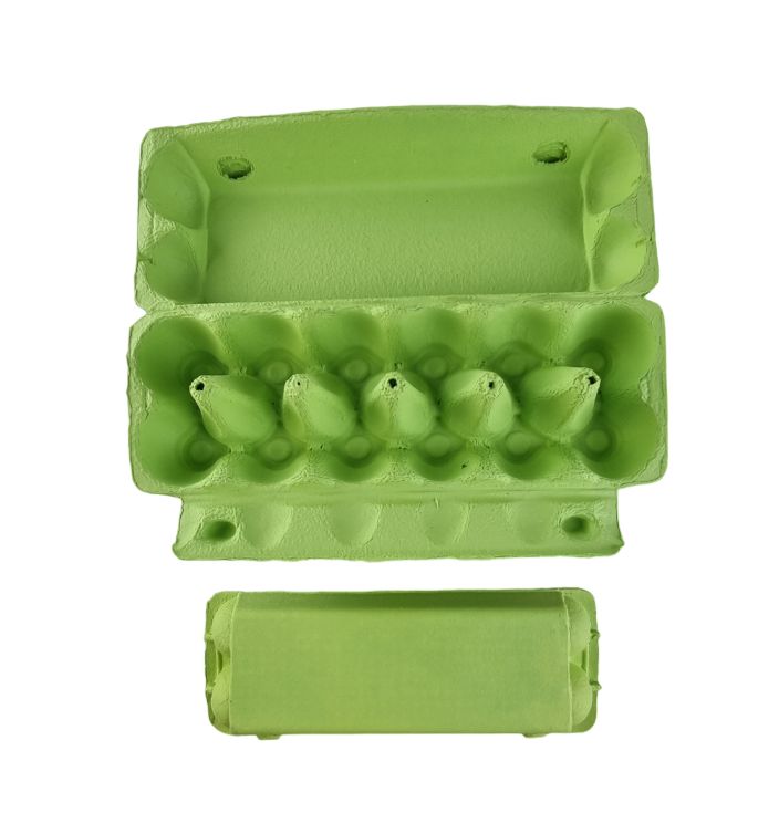75 X Lime Green Full Dozen Carton 12-Egg Recyclable Egg Cartons