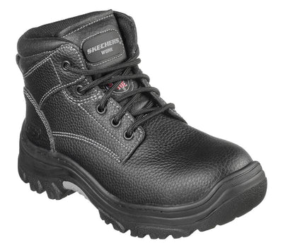 Womens Skechers Burgin-Krabok Black Work Safety Composite Toe Boots