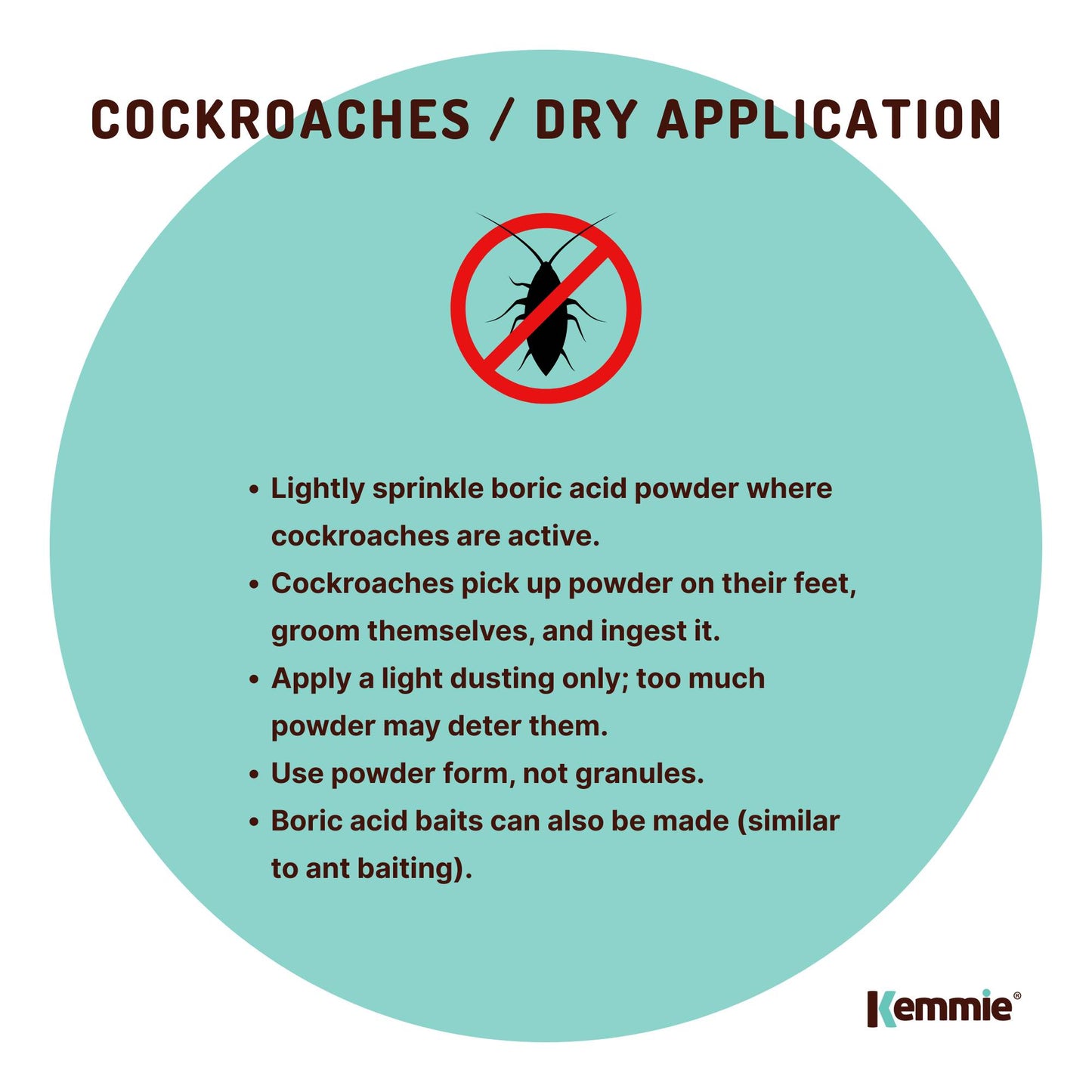 Boric Acid Powder High Purity Fully Soluble Granules - Pest Ant Cockroaches Bulk