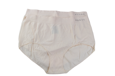 8 Pairs X Bonds Womens Seamless Full Brief Underwear Beige