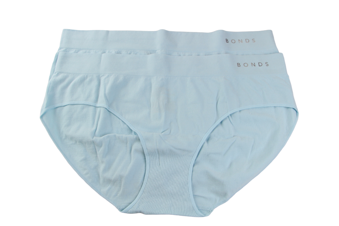 8 Pairs X Bonds Womens Seamless Midi Underwear Light Blue