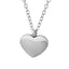 Solid heart silver necklace - Tarnish Free Jewellery