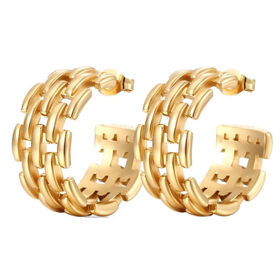 Unchain my ears earrings - Gold Plated Tarnish Free Jewellery