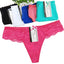 6 x Womens Sheer Spandex / Cotton Briefs - Assorted Colours Underwear Undies 87236