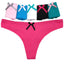 6 x Womens Sheer Spandex / Cotton Briefs - Assorted Colours Underwear Undies 87295