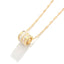 Round Silver & Gold Circle Necklace - Gold Plated Tarnish Free Jewellery