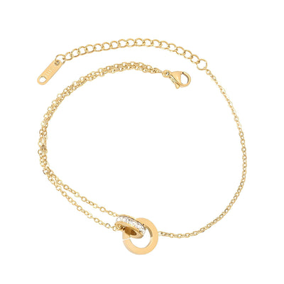 Rings of time bracelet - Gold Plated Tarnish Free Jewellery