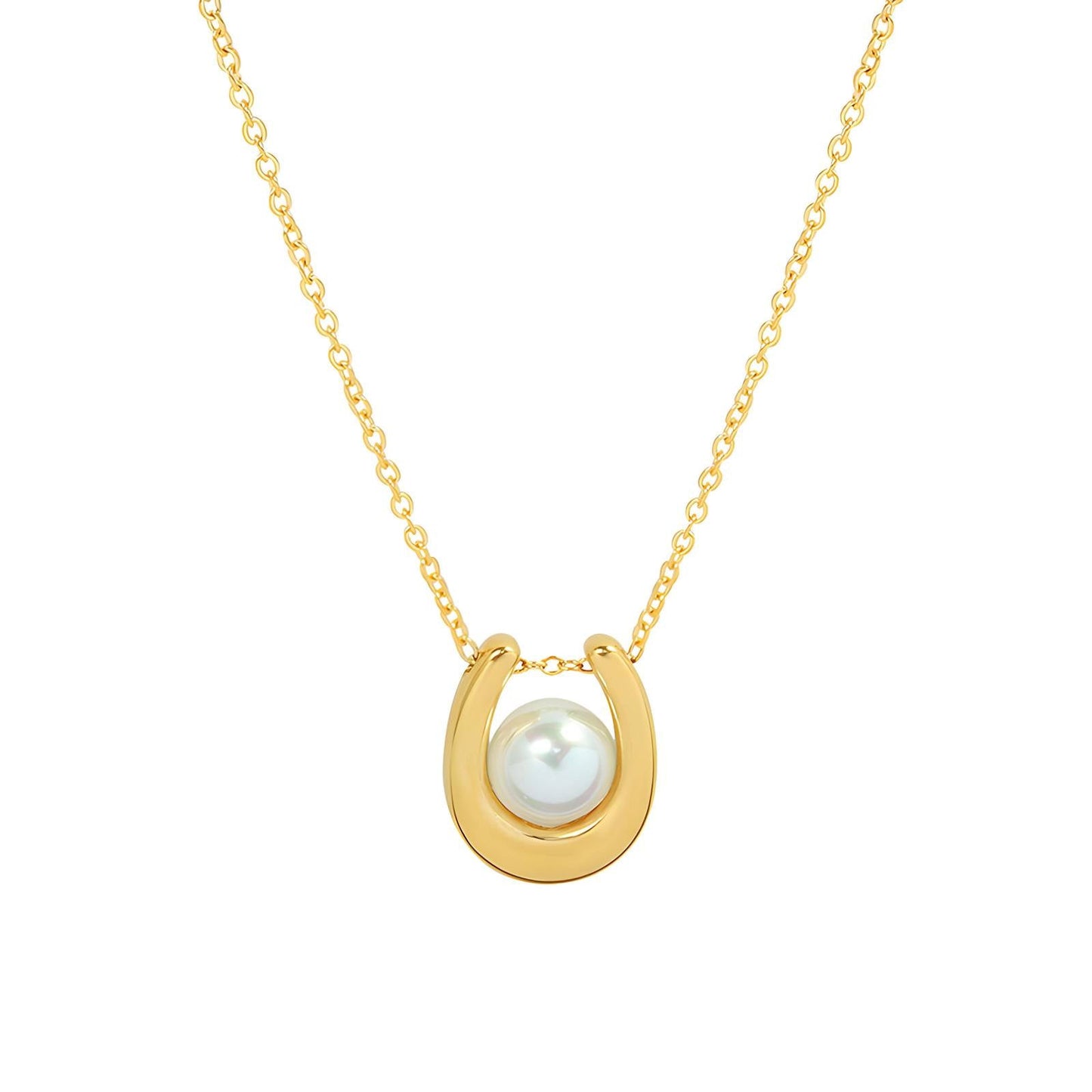 Hold onto the pearl necklace - Gold Plated Tarnish Free Jewellery