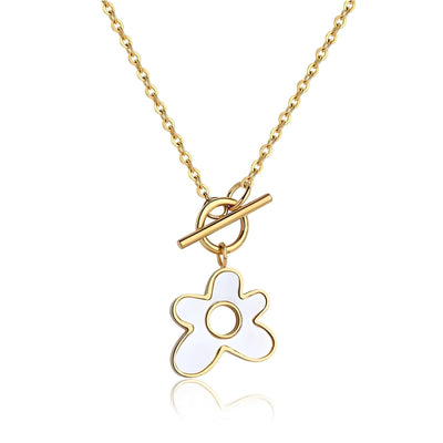 Lock in the flower necklace