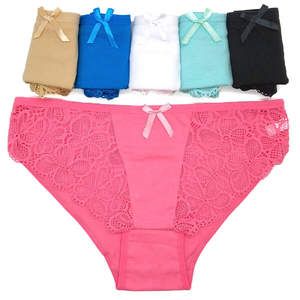 18 X Womens Sheer Spandex / Cotton Briefs - Assorted Underwear Undies 89308