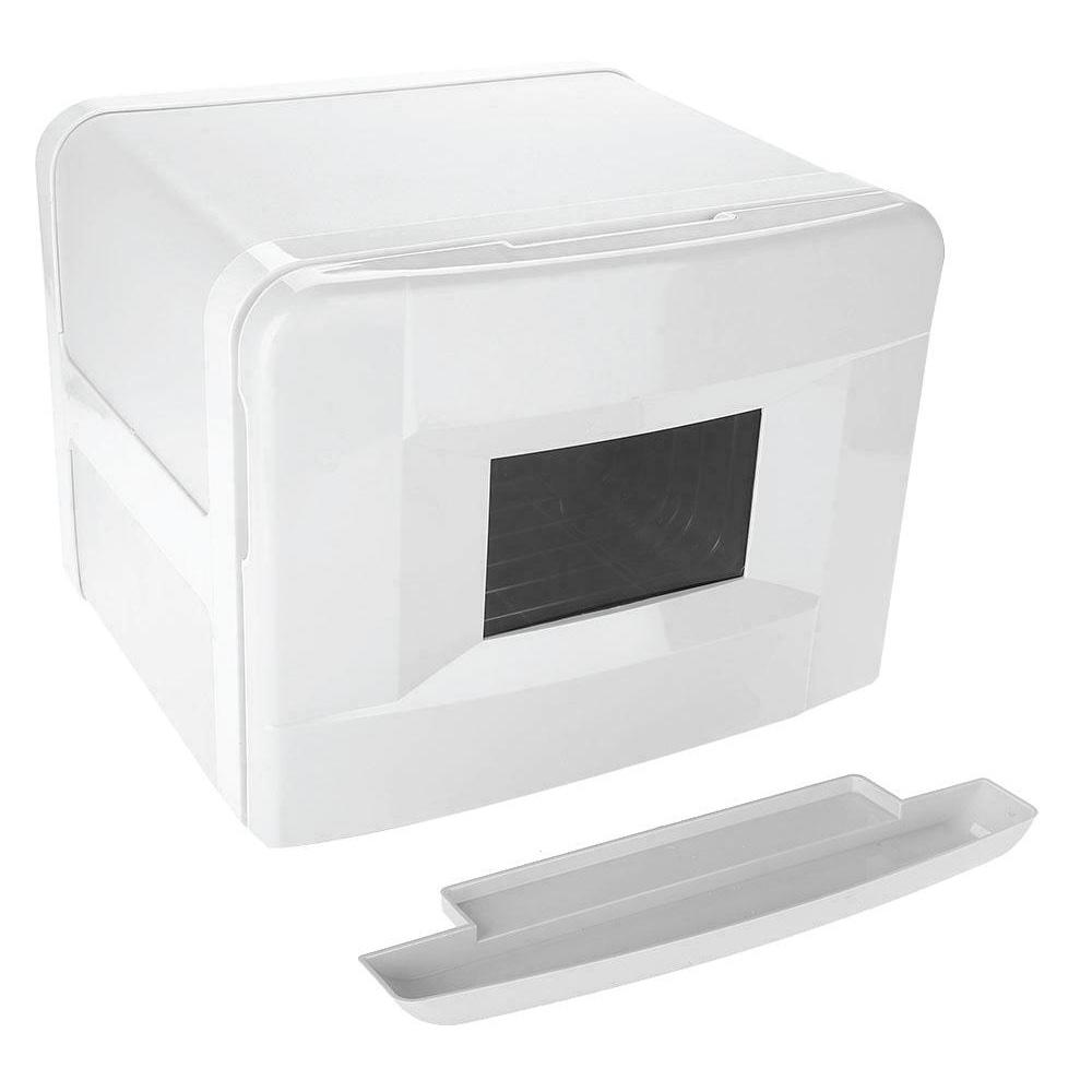 8L White Electric Towel Warmer UV Steriliser Cabinet Small Hot Heater Sanitiser