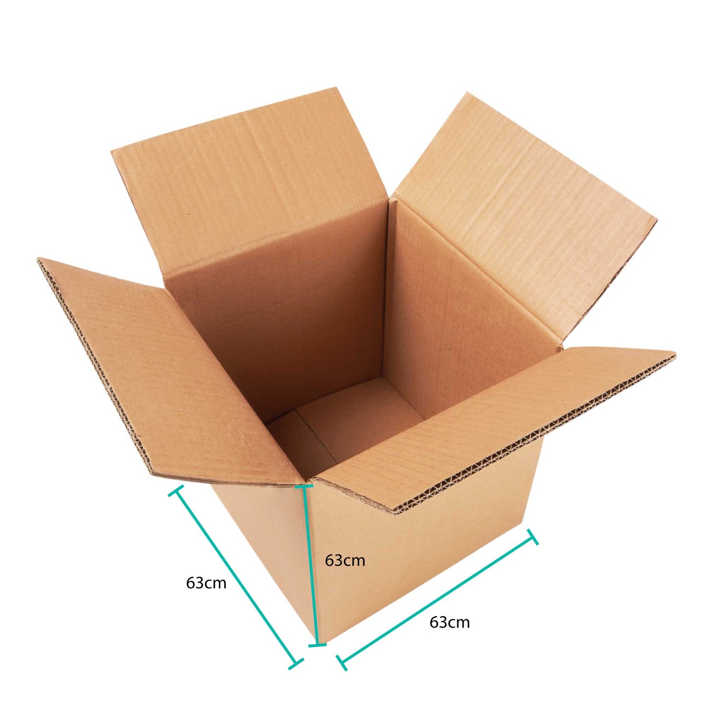 8x Cardboard Boxes 63x63x63cm Large Heavy Duty Strong Moving Packing Carton