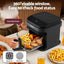 Devanti Air Fryer 5.5L Touch Control Electric Cooker 1200W Black