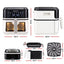 Devanti 8L Air Fryer BBQ Grill 2-in-1 Flip 1650W Touch Control Oil Free White