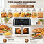 Devanti 8L Air Fryer BBQ Grill 2-in-1 Flip 1650W Touch Control Oil Free White