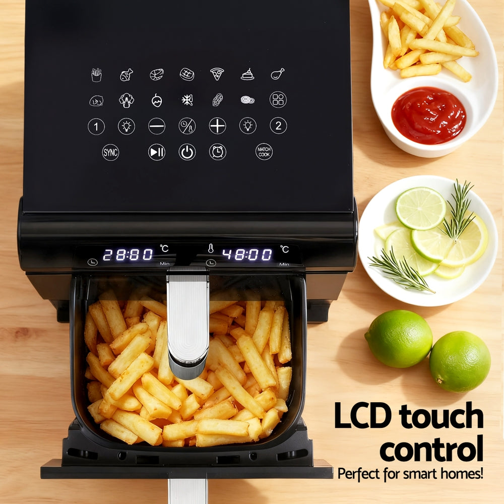 Devanti Air Fryer Oven 11L Dual Zone Fryers