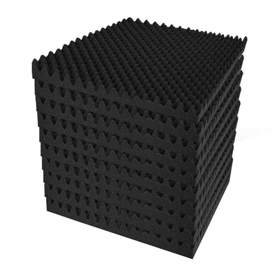 Alpha 20pcs Acoustic Foam Panels Studio Sound Absorption Eggshell 50x50CM