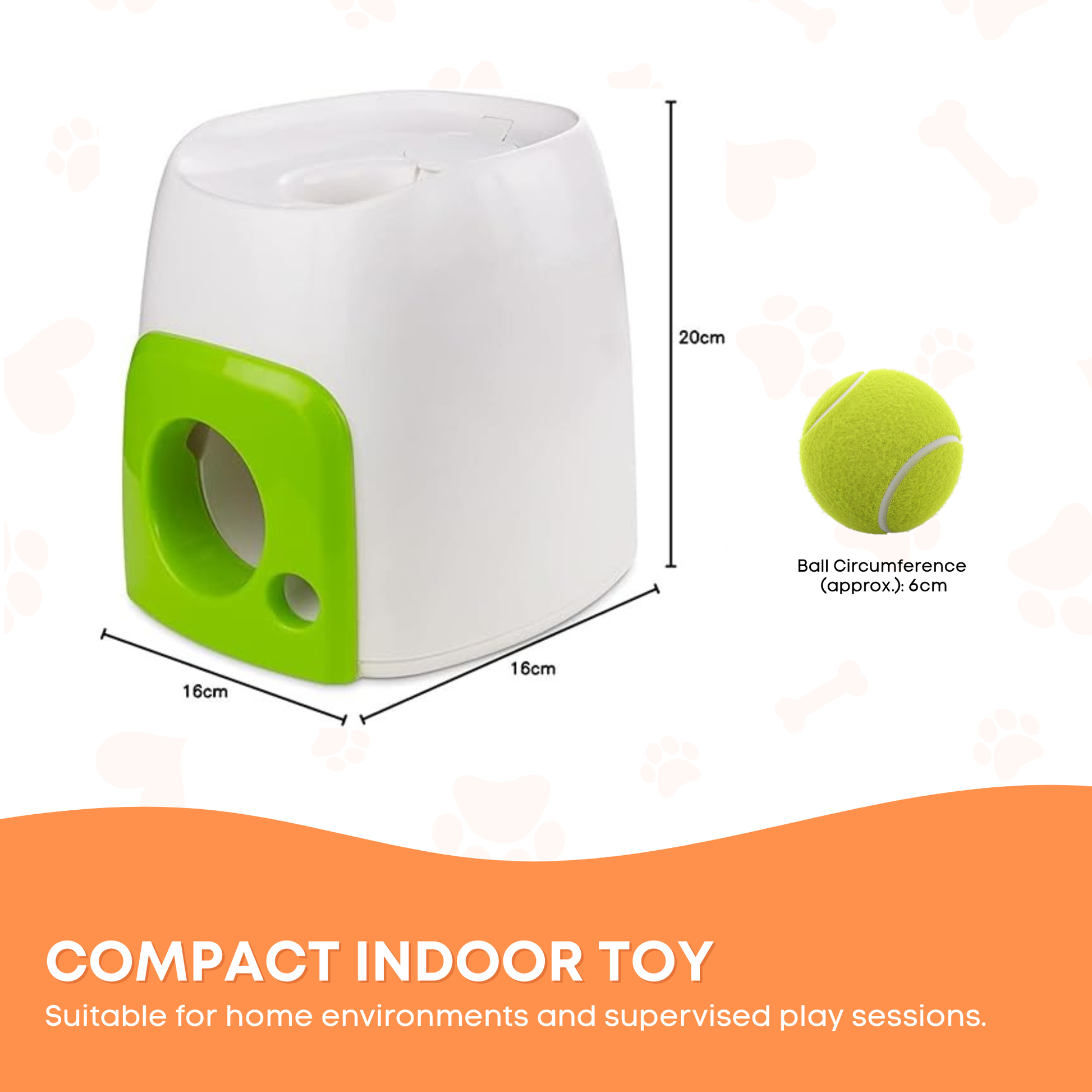 AFP Interactive Treat Reward Dog Toy - Enrichment Play Ball Drop Snack Dispenser