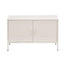 ArtissIn Sweetheart Metal Locker Storage Shelf Shoe Cabinet Buffet Sideboard White