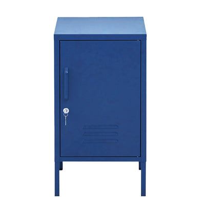 ArtissIn Metal Locker Storage Shelf Filing Cabinet Cupboard Bedside Table Blue