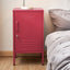 ArtissIn Metal Locker Storage Shelf Filing Cabinet Cupboard Bedside Table Pink