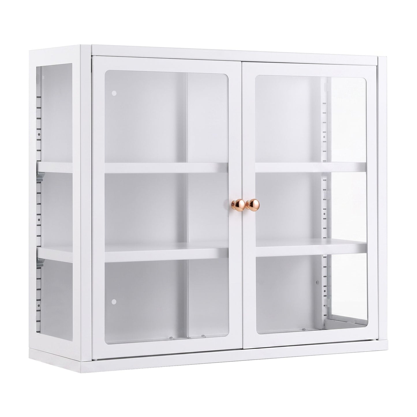 Artiss Buffet Cabinet Sideboard Wall Mounted Clear Display Storage 60cm White