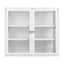 Artiss Buffet Cabinet Sideboard Wall Mounted Clear Display Storage 60cm White