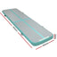 Everfit 3m x 1m Air Track Mat Gymnastic Tumbling Mint Green and Grey