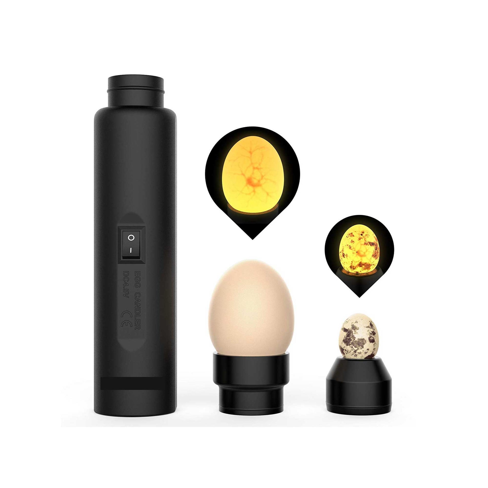 AU Plug Egg Candler Lamp - LED Cool Light Chicken Duck Quail Hatching Incubator
