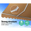 Instahut Retractable Folding Arm Awning Manual Sunshade 4Mx2.5M Beige