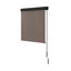 Instahut 2.1X2.5M Outdoor Blinds Awning Roll Down Retractable Knit Fabric Outdoor Blinds Window Shade Brown