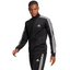 Adidas Mens Essentials 3 Stripes Black/White Tracksuit