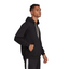 Adidas Mens Essentials Feel Comfy Black French Terry Logo Hoodie