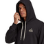 Adidas Mens Essentials Feel Comfy Black French Terry Logo Hoodie