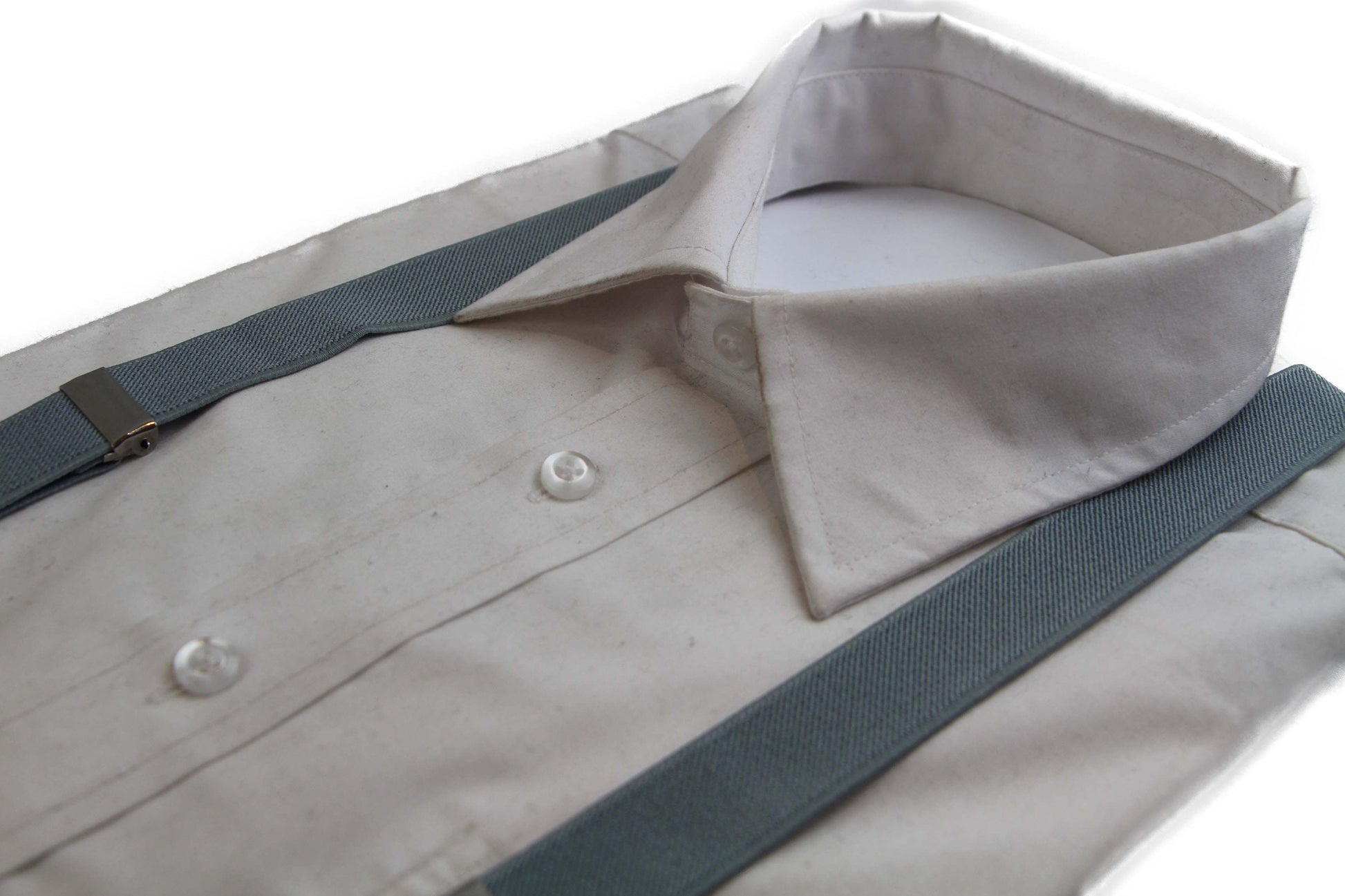 Adjustable 100cm Grey Adult Mens Suspenders