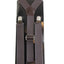 Adjustable Faux Leather Mens & Womens Thick Dark Brown Suspenders