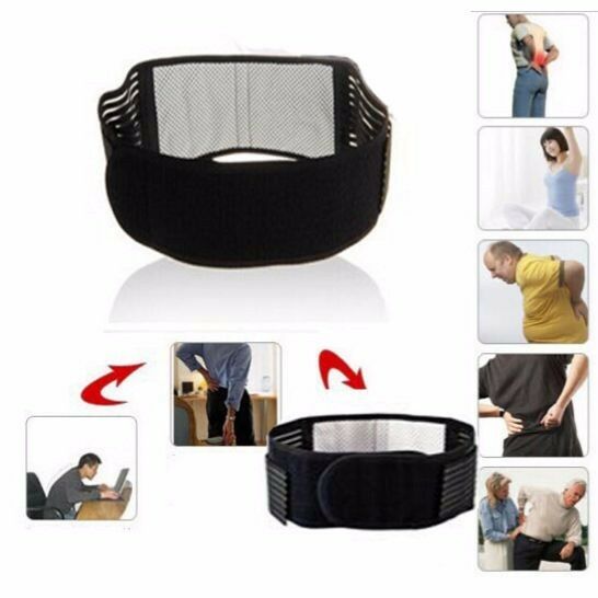 Adjustable Lower Back Support Heating Magnetic Belt Brace Pain Relief Waist
