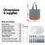 Alfresco 4 Person Picnic Basket Bag Set Wooden Blanket Cooler Outdoor Insulated