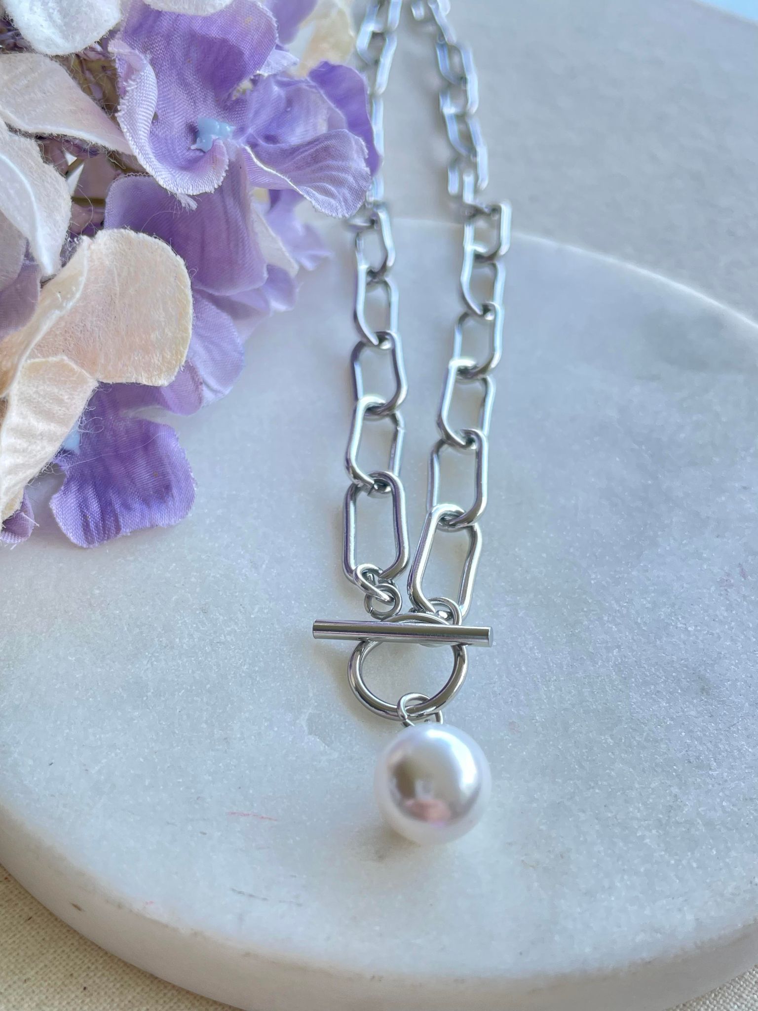 All knotted up with a pearl - silver – Tarnish Proof Jewellery