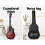 Alpha 34 Inch Classical Guitar Wooden Body Nylon String w/ Stand Beignner Red