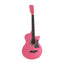 Alpha 38 Inch Acoustic Guitar Folk Cutaway Steel String Pink With Carry Bag