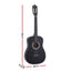 Alpha 38 Inch Acoustic Guitar Full Size Classical Cutaway Nylon String Black
