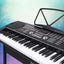 Alpha 61 Keys Electronic Piano Keyboard Digital Electric w/ Stand Beginner Black